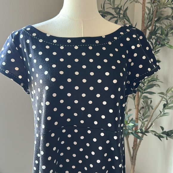 L - Anthropologie Polka Dot Dress - Picture 2 of 4